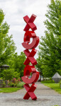 A version of this compelling abstract sculpture was recently installed on a University campus in Indiana. Image 3