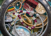 This elegant silver edged crystal bowl once sat on her mother’s dresser. Image 6