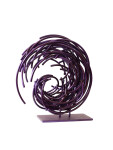 In a gorgeous aubergine colour, this dynamic sculpture by Shayne Dark is part of an exciting new series called Maelstrom. Image 5