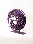 In a gorgeous aubergine colour, this dynamic sculpture by Shayne Dark is part of an exciting new series called Maelstrom. Image 7