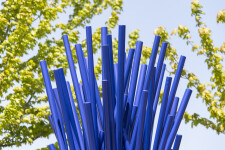 This striking deep cerulean blue sculpture by Canadian artist, Shayne Dark is part of the ‘Entangled Series’ he has worked on for many years… Image 4