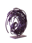 In a gorgeous aubergine colour, this dynamic sculpture by Shayne Dark is part of an exciting new series called Maelstrom. Image 4