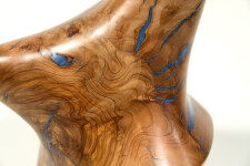 Shayne Dark has elevated the natural beauty of applewood burls by creating unique contemporary sculptures. Image 10