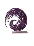 In a gorgeous aubergine colour, this dynamic sculpture by Shayne Dark is part of an exciting new series called Maelstrom. Image 6