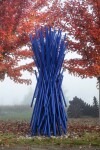 This striking deep cerulean blue sculpture by Canadian artist, Shayne Dark is part of the ‘Entangled Series’ he has worked on for many years… Image 12