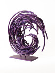 In a gorgeous aubergine colour, this dynamic sculpture by Shayne Dark is part of an exciting new series called Maelstrom. Image 2