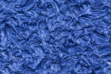 Created in dynamic layers of glossy cobalt, this Storm Surge tondo by Shayne Dark envelops the viewer. Image 3