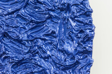 Created in dynamic layers of glossy cobalt, this Storm Surge tondo by Shayne Dark envelops the viewer. Image 4