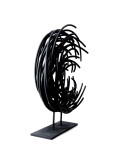 In jet black, this dynamic sculpture by Shayne Dark is part of an exciting new series called Maelstrom. Image 5