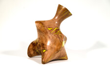 Shayne Dark has elevated the natural beauty of applewood burls by creating unique contemporary sculptures. Image 3