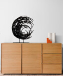 In jet black, this dynamic sculpture by Shayne Dark is part of an exciting new series called Maelstrom. Image 7