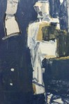 In this dramatic and lyrical abstract composition by Montreal-based artist Shireen Kamran rich, dark colours—Prussian blue, ochre and dove g… Image 3