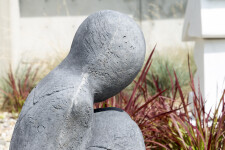 This concrete outdoor sculpture in minimalist form was made by Susan Low-Beer. Image 4