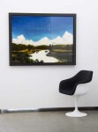 An intense Mediterranean blue sky above billowing cumulus clouds presses down on a rapidly moving river framed by a landscape of ochre, cypr… Image 5