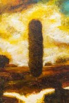 Tall and elegant, a cypress cedar, the iconic tree that dots the countryside in Tuscany stands in the center of this painting by Sylvain Lou… Image 6