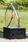 This elegant and dynamic modern outdoor sculpture—a rare artist’s proof is by Toronto-based sculptor Ulysses Veloso. Image 3