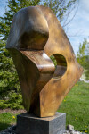 ‘Andromeda,’ Viktor Mitic’s grand contemporary outdoor sculpture forged from stainless steel is has a patina finish and is accented in 24 kt… Image 11