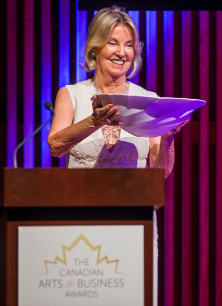 The Hon. Hilary M. Weston awarded my bowl from the Waves series at The Canadian Business and Arts Awards